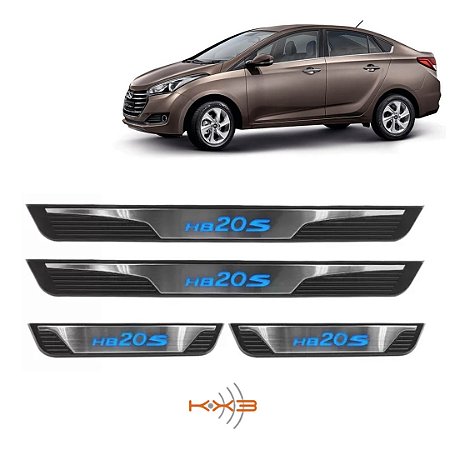 SOLEIRA HB20S SEDAN C/LED METALICA - KX3