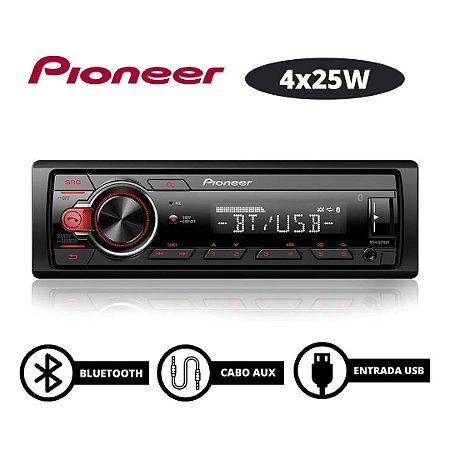 SOM AUTOMOTIVO USB/BT - PIONEER MVH-S218BT - 02505032