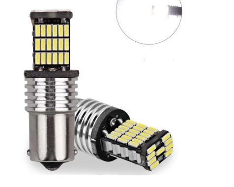LAMPADA 2PO LED TURBO 45 LEDS LUZ BRANCA