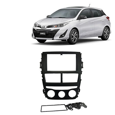 MOLDURA PAINEL 7" YARIS 18/ ENTRADA BOTÃO 4054MD - FIAMON