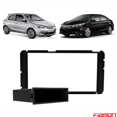MOLDURA PAINEL 7" ETIOS 13/ COROLLA GLI 15/19 1DIN/2DIN PTO JAP - EPX131