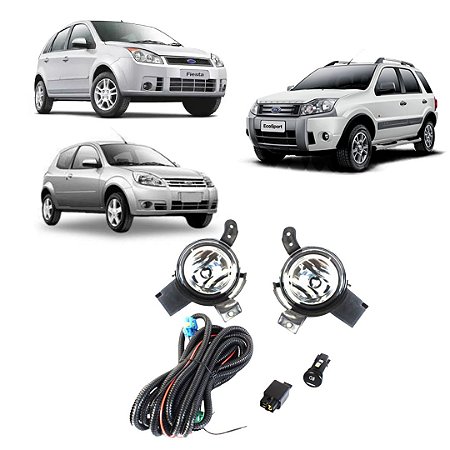 KIT FAROL AUX ECOSPORT 08/12 FIESTA 07/10 KA 08/11 S/GRADE BT/ORIG - SHOCKLIGHT