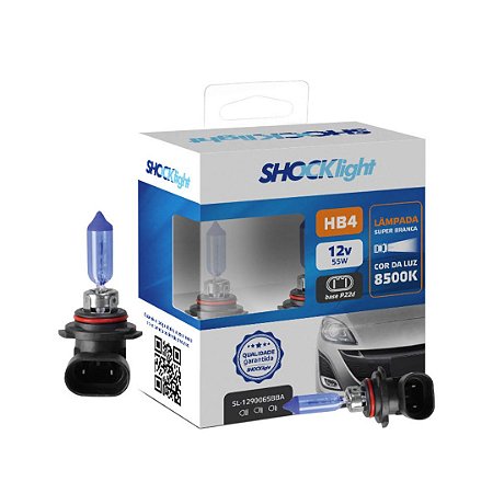 LAMPADA SUPER BRANCA HB4 (PAR) - SHOCKLIGHT