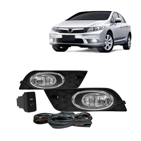 KIT FAROL AUX CIVIC 12/14 MOLD/CR BT/ORG - SUNS