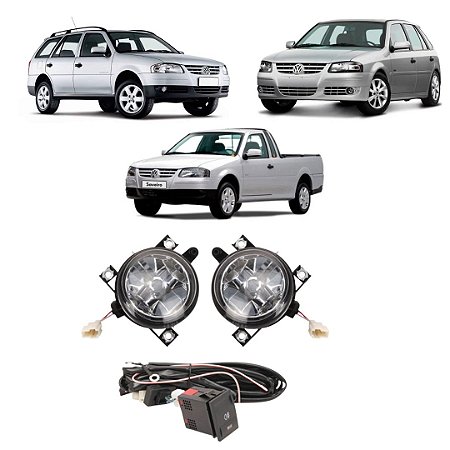 KIT FAROL AUX GOL G4 PARATI/SAVEIRO G4 06/09 BT/ORIG - SHOCKLIGHT