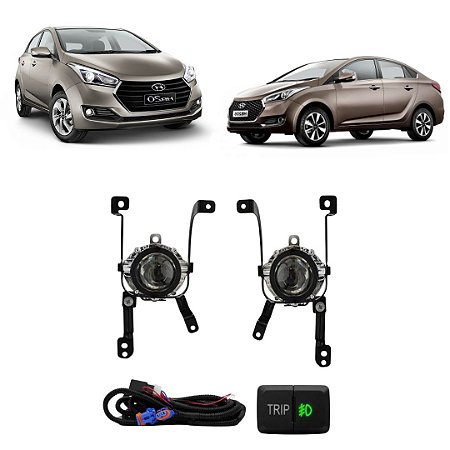 KIT FAROL AUX HB20 16/19 C/GR BT/ORIG - SHOCKLIGHT (GRADE SEPARADA)