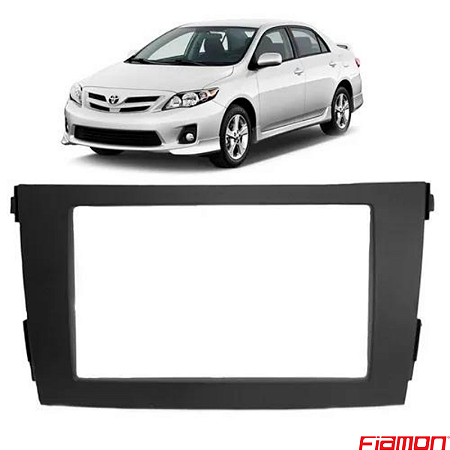 MOLDURA PAINEL  7" COROLLA 08/13 2DIN PRETA - 2868MD FIAMON