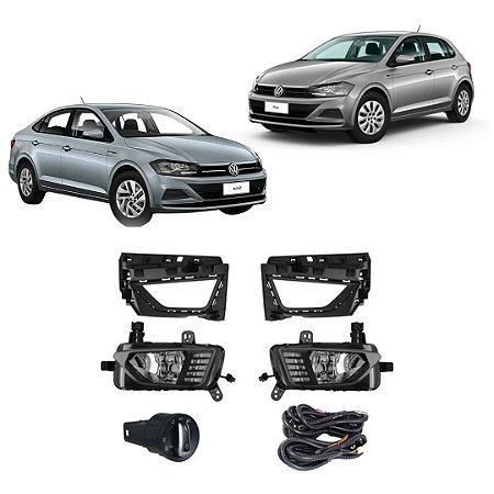 KIT FAROL AUX POLO 18/ VIRTUS 18/ BT/ORIG C/DRL - SHOCKLIGHT