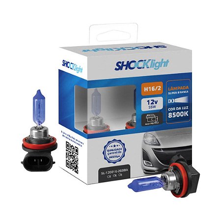 LAMPADA SUPER BRANCA H16/2 (PAR) -SHOCKLIGHT