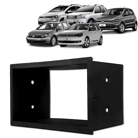 MOLDURA PAINEL GOLF 99/12 / POLO 02/15 / FOX 03/13 / FIESTA 05/12 / ECOSPORT 04/12 2DIN PTO JAPONÊS - 89-A1