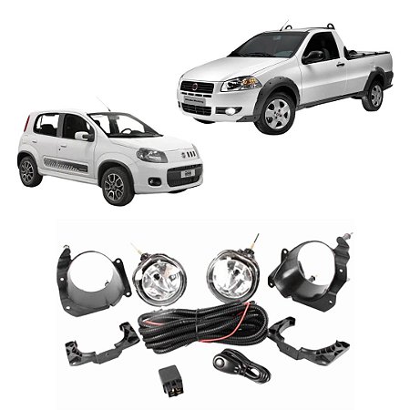 KIT FAROL AUX STRADA WORK 12/14 UNO 10/ BT/ALT - SHOCKLIGHT