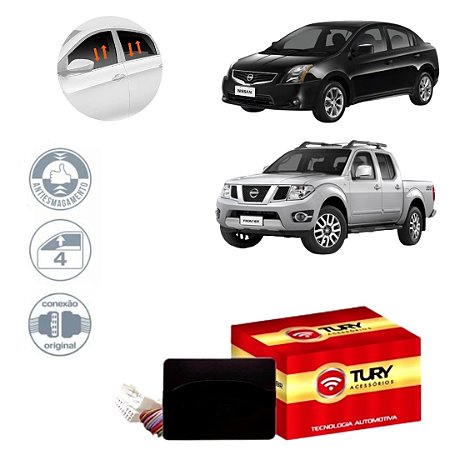 CENTRALINA VIDRO SENTRA 10/13 FRONTIER 09/16 - TURY PRO4.43C