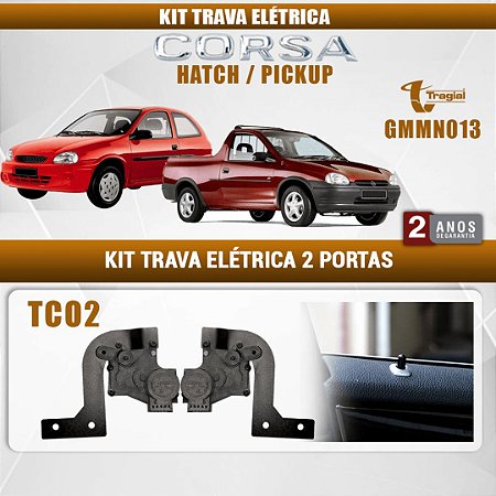 KIT TRAVA ELET PICKUP/CORSA HATCH 94/03 2P - TRAGIAL TCO2MN