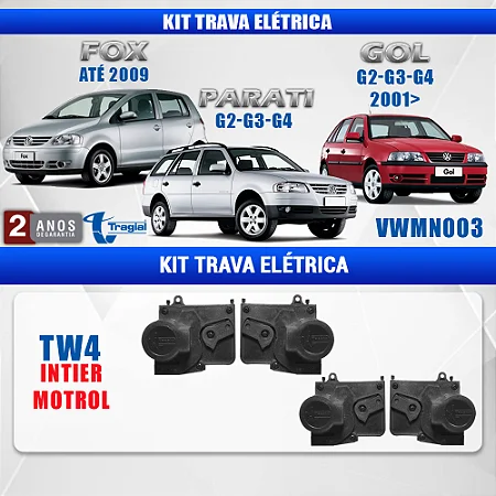 KIT TRAVA ELET FOX/GOL/PARATI G2/G3/G4 4P (MOTROL) TW4MN