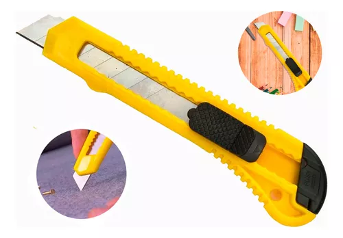 ESTILETE PROFISSIONAL AMARELO 18MM