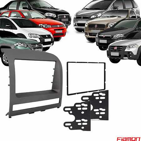 MOLDURA PAINEL 7" PALIO/SIENA/STRADA/IDEA 08/12 GRAF 2DIN - 3215MD FIAMON