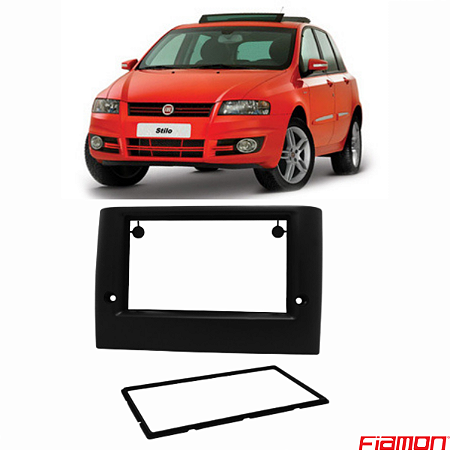 MOLDURA PAINEL 7" FIAT STILO 03/11 PRETA 2DIN - 3132MD FIAMON