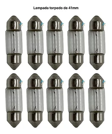 LAMPADA HALOGENA TORPEDO 41MM C/10 - CINOY