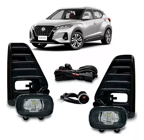 KIT FAROL AUX NISSAN KICKS 21/- BT/TOUCH - SHOCKLIGHT