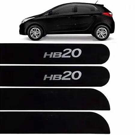 FRISO LAT HB20 HATCH PRETO ONIX 4PÇS