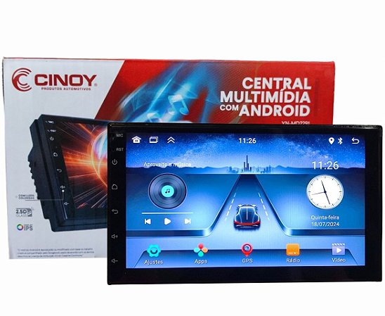 CENTRAL MULTIMIDIA ANDROID 7" QUAD 2G/32G - CINOY