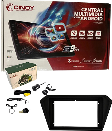 KIT CENTRAL MULTIMIDIA COMPLETA 9" NOVA SAVEIRO - KIT - CINOY