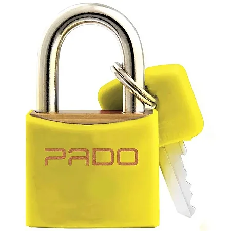 Cadeado Cores Amarelo 30mm Pado