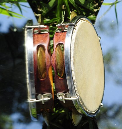 Pandeiro 6 polegadas platinela latão