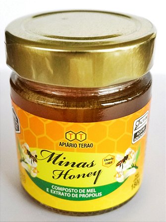 COMPOSTO DE MEL E EXTRATO DE PRÓPOLIS MINAS HONEY 180g