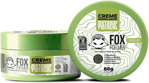 Creme Modelador Pistache 80g Fox For Men - 06 unidades