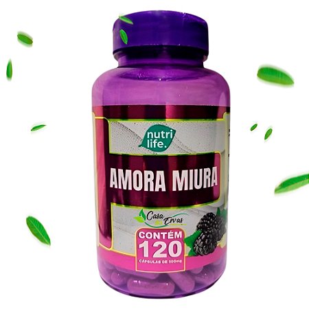 Amora Miura Nutri Life - 120 Cápsulas - 500 MG