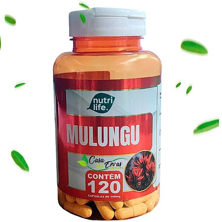 Mulungu Nutri Life - 120 Cápsulas - 500 MG