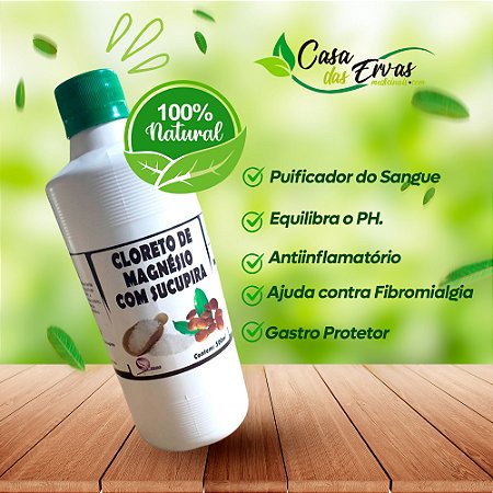 Cloreto de Magnesio Com Sucupira - Vida Ervas - 500 ML