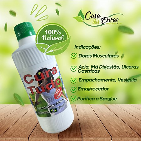 Composto de Medicinal Cura Tudo - Vida Ervas -  500 ML