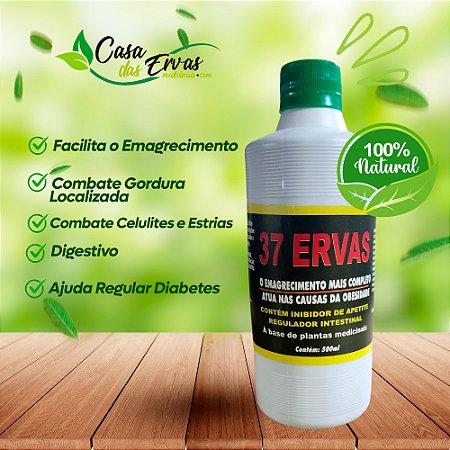 Composto Concentrado de Plantas 37 Ervas - Vida Ervas - 500 ML
