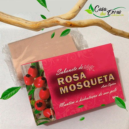 Sabonete Hidratante Natural de Rosa Mosqueta - Bionature - 90g