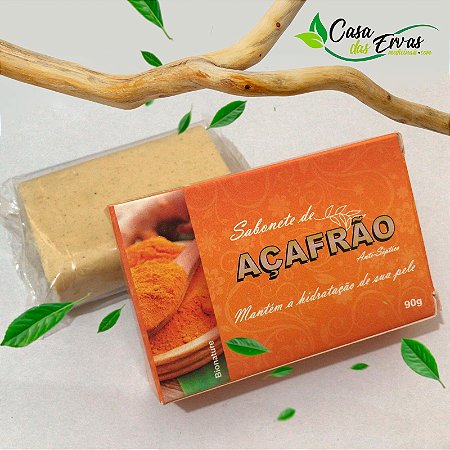 Sabonete Hidratante Natural de Açafrão - Bionature - 90g