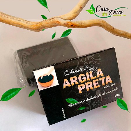 Sabonete Hidratante Natural Argila Preta - Bionature - 90g