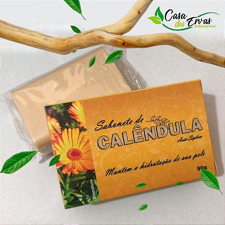 Sabonete Hidratante Natural Calendula - Bionature - 90g