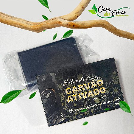 Sabonete Hidratante Natural Carvão Ativado - Bionature - 90g