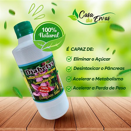 Composto Liquido Natural Diabetys - Vida Ervas - 500 ML