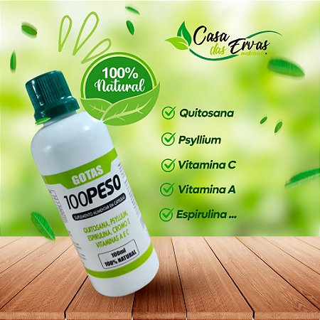 Gotas 100 Peso - Vida Ervas - 100 ML