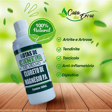 Canela de Velho Com Cloreto de Magnesio P.A. - Vida Ervas - 100 ML