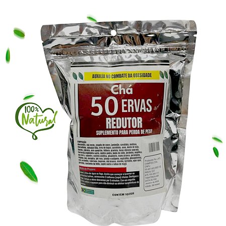 Pacote de Chá 50 Ervas - 100g