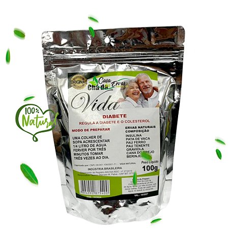 Pacote de Chá da Vida Laminado - 100g