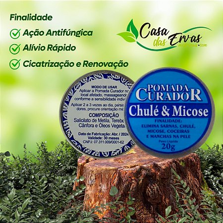 Pomada Curador Chulé e Micose - 20g