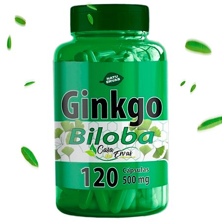 Ginkgo Biloba Natu Ervas - 120 Cápsulas - 500 MG