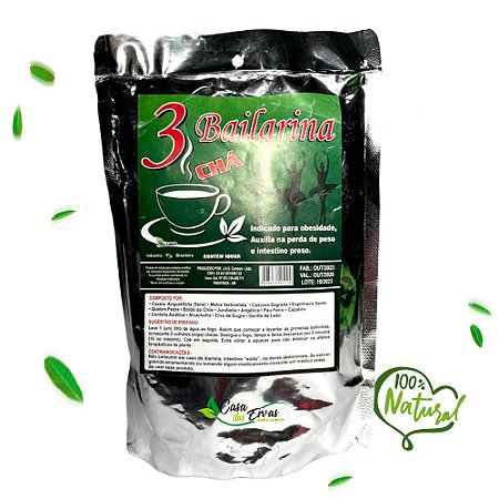 Pacote de Chá 3 Bailarina - 100g
