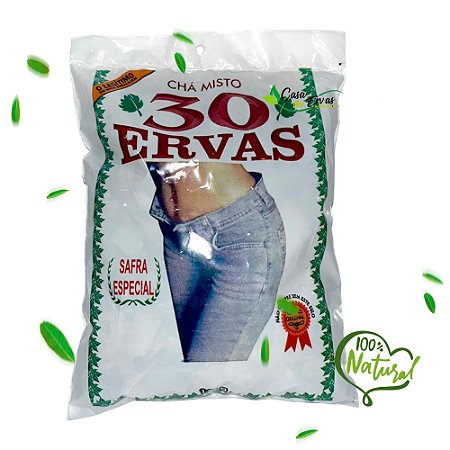 Pacote de Chá Misto 30 Ervas - 100g