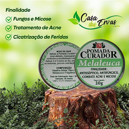 Pomada Melaleuca Curador - 20g